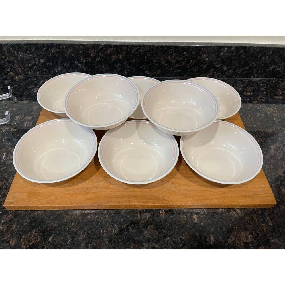 8 Corelle English breakfast cereal bowls